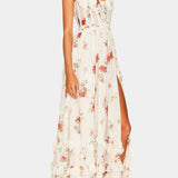 Vestido Maxi Luna con Corsé Floral y Silueta Sofisticada