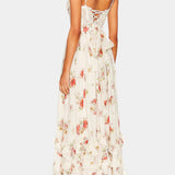 Vestido Maxi Luna con Corsé Floral y Silueta Sofisticada