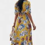 Vestido de Verano Benoja con Estampado Floral y Silueta Definida