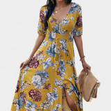 Vestido de Verano Benoja con Estampado Floral y Silueta Definida