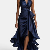 Stephanie | Vestido Maxivestido de Satén Dramático