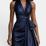 Stephanie | Vestido Maxivestido de Satén Dramático