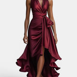 Stephanie | Vestido Maxivestido de Satén Dramático