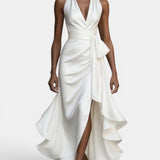 Stephanie | Vestido Maxivestido de Satén Dramático