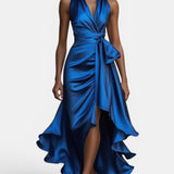 Stephanie | Vestido Maxivestido de Satén Dramático
