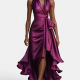 Stephanie | Vestido Maxivestido de Satén Dramático