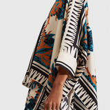 Conjunto Floral de Satén Beatriz al Atardecer