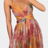 Vestido Maxi Floral Ingrid con Escote en V