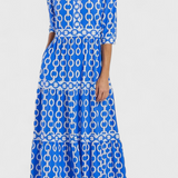 Vestido Midi Casilda con Estampado de Cadenas