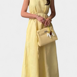Vestido sin mangas Rosetta con lazo ajustable