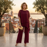Ainhoa | Conjunto Elegante de Ceremonia Mujer Túnica Asimétrica