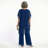 Ainhoa | Conjunto Elegante de Ceremonia Mujer Túnica Asimétrica