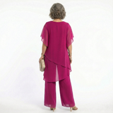 Ainhoa | Conjunto Elegante de Ceremonia Mujer Túnica Asimétrica