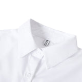 Blusas y Camisas de Color Sólido con Cuello y Mangas Acampanadas Adornadas con Lazo