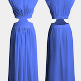 Conjunto Minimalista Jocelyn con Cuello Alto y Abertura Lateral