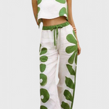 Conjunto Boho Floral Sin Mangas Serafina