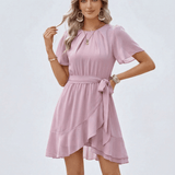 Vestido de Raso Rosa