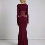 Vestido Maxi Burdeos