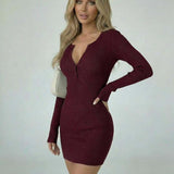 Vestido Mini Burdeos