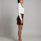 Falda Mini Burdeos Bordeaux