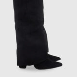 Botas de mujer de ante con detalles metálicos