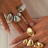 Anillos de Metal Irregulares