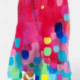 Vestido Sin Mangas Enna Colorido con Escote en V
