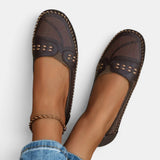 Mocasines para Mujeres | Slip-On Plano con Punta Redonda
