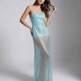 Vestido Maxi Celeste