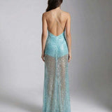 Vestido Maxi Celeste