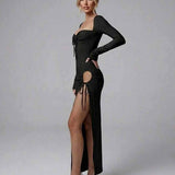 Vestido Maxi Celeste
