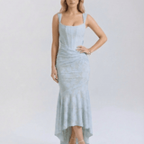 Vestido Maxi Celeste