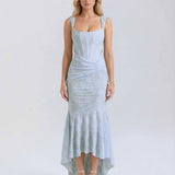 Vestido Maxi Celeste