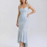 Vestido Maxi Celeste