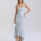 Vestido Maxi Celeste