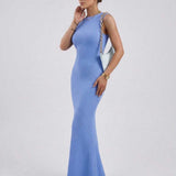 Vestido Maxi Celeste