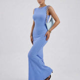 Vestido Maxi Celeste