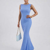 Vestido Maxi Celeste