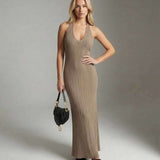 Vestido Maxi Celeste