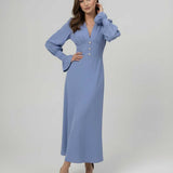 Vestido Midi Celeste