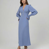 Vestido Midi Celeste