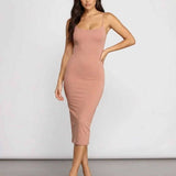 Vestido Midi Celeste