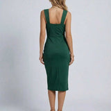 Vestido Midi Celeste