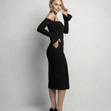 Vestido Midi Celeste