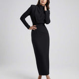 Vestido Midi Celeste