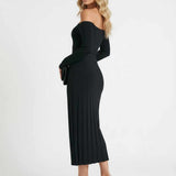 Vestido Midi Celeste