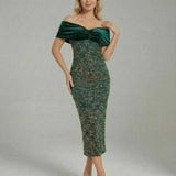 Vestido Midi Celeste
