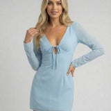 Vestido Mini Celeste
