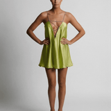 Vestido Mini Chartreuse