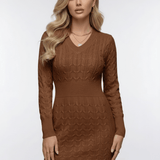 Vestido Mini Castaño